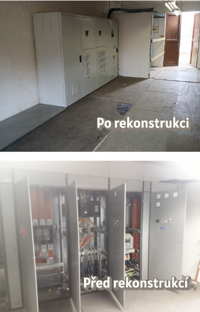 Rekonstrukce trafostanice na sš e. Beneše v břeclavi